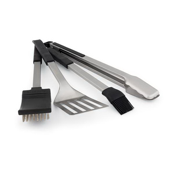 Baron 64003 Grilling Tool Set, Stainless Steel Blade, Plastic Resin Handle