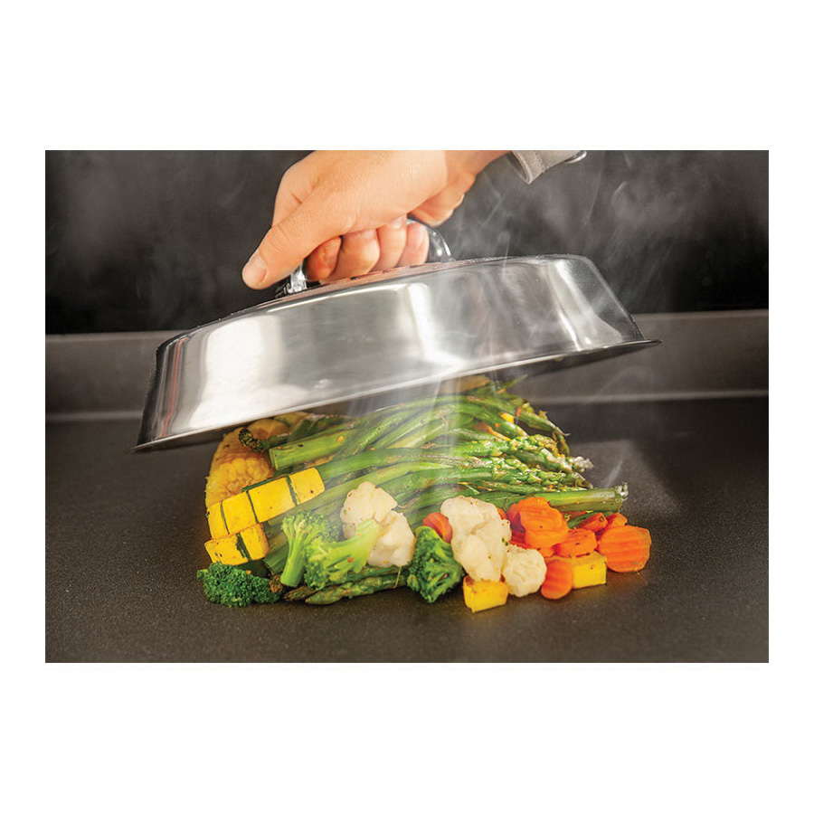 Blackstone 1780 Basting Cover, Stainless Steel, Stainless Steel Handle - 3