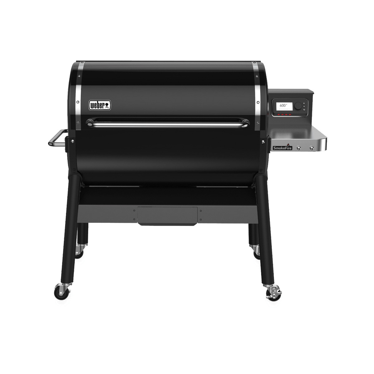 Weber SmokeFire 23510001 Pellet Grill, 1008 sq-in Primary Cooking Surface, Side Shelf Included: Yes, Steel Body, Black