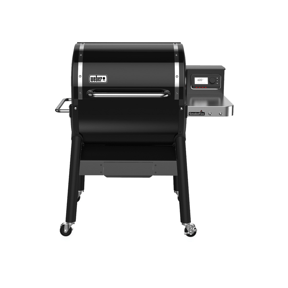 Weber SmokeFire 22510001 Pellet Grill, 672 sq-in Primary Cooking Surface, Side Shelf Included: Yes