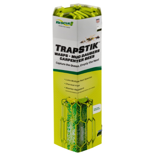 TrapStik CBTS-BB6 Carpenter Bee Trap, Stick, Odorless, Hang Mounting