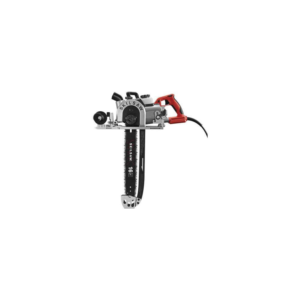 SKILSAW SPT55-11 Carpentry Chainsaw, 15 A, 120 V, 3.3 hp, 14-1/2 in Cutting Capacity, 16 in L Bar/Chain