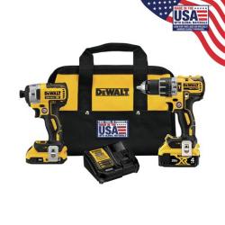 DEWALT DCK287D1M1 Combination Tool Kit, Battery Included, 2, 4 Ah, 20 V, Lithium-Ion - 2