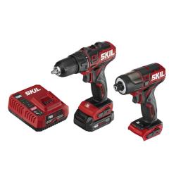 SKIL CB742901 Combination Tool Kit, Battery Included, 2 Ah, 12 V, Lithium-Ion