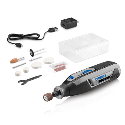 Lite 7760-N/10 Rotary Tool, Battery Included, 4 V, 2 Ah, 1/8 in Chuck, Keyed Chuck, 4-Speed