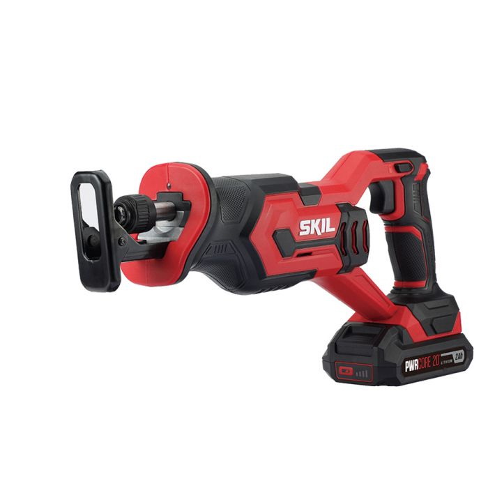 SKIL RS582902 Compact Reciprocating Saw Kit, Battery Included, 20 V, 2 Ah, 3/4 to 4-3/4 in Cutting Capacity - 2