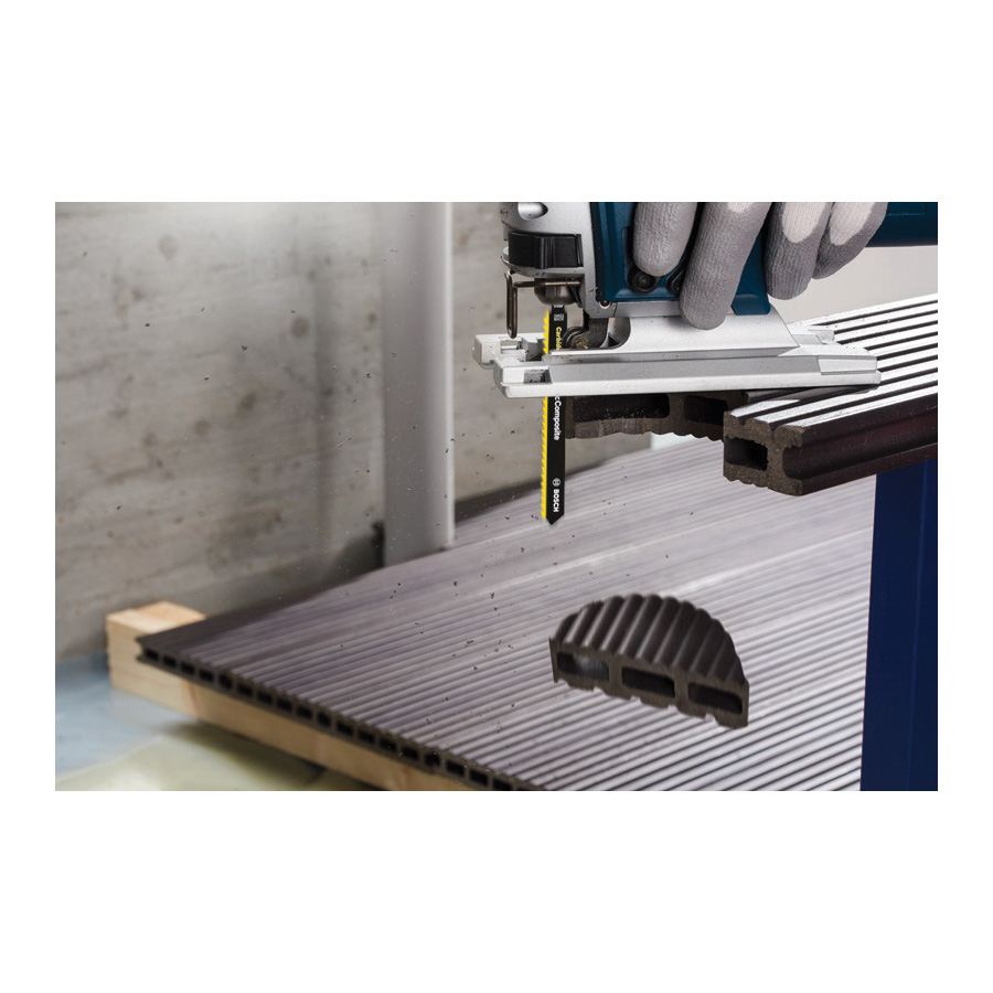 Bosch T301CHM1 Jig Saw Blade, 0.41 in W, 4-5/8 in L, 8 TPI, Carbide Cutting Edge - 3