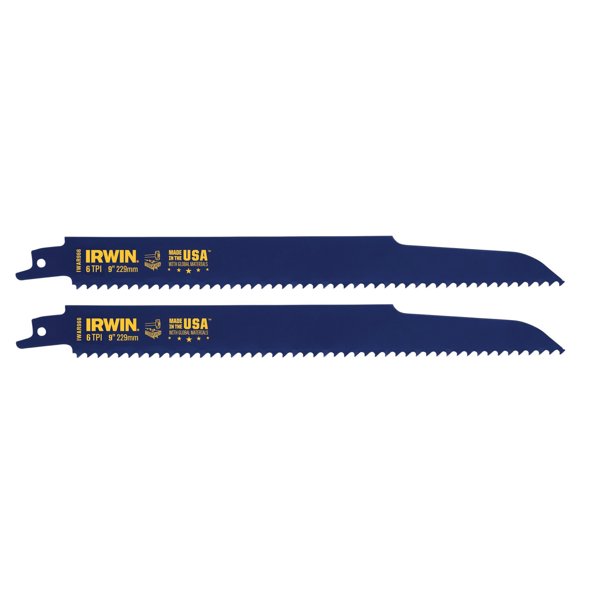2018873 Reciprocating Saw Blade, 0.865 in W, 9 in L, 6 TPI, HSS Cutting Edge
