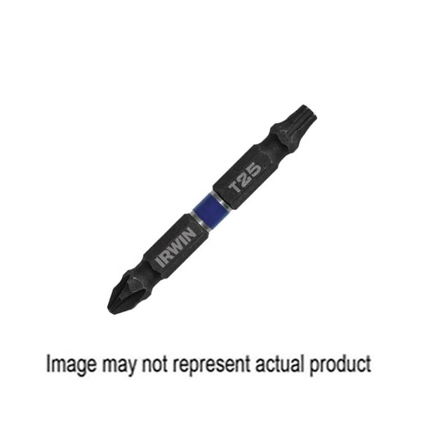 IWAF32DESL810P2 Double-End Bit, #8-10, #2 Drive, Phillips, Slotted Drive, 1/4 in Shank, 2-3/8 in L, Steel