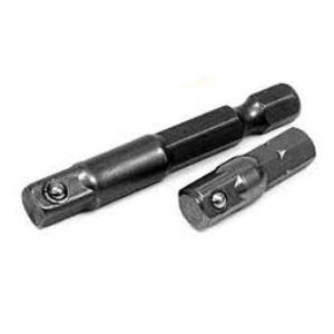 00348 Socket Adapter, 1/4 in Drive, Square Drive, 1/4 in Output Drive, Hex Output Drive, 2 in L
