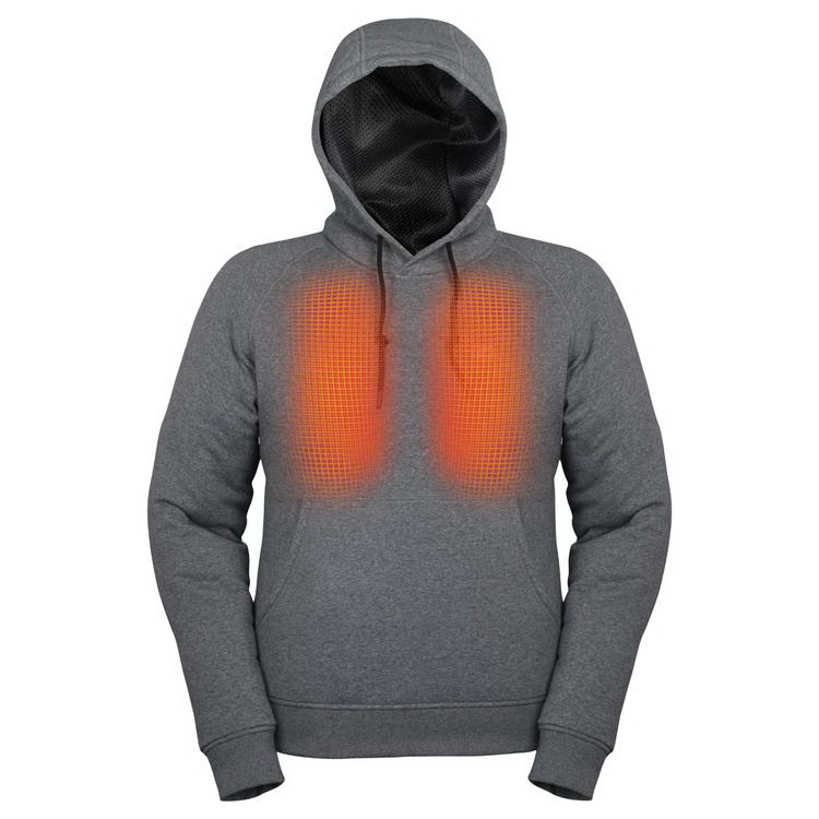 Mobile Warming MWJ19M08-22-06 Over-Heated Hoodie, 2XL, Men's, Fits to Chest Size: 47 to 49 in, Cotton/Polyester - 5