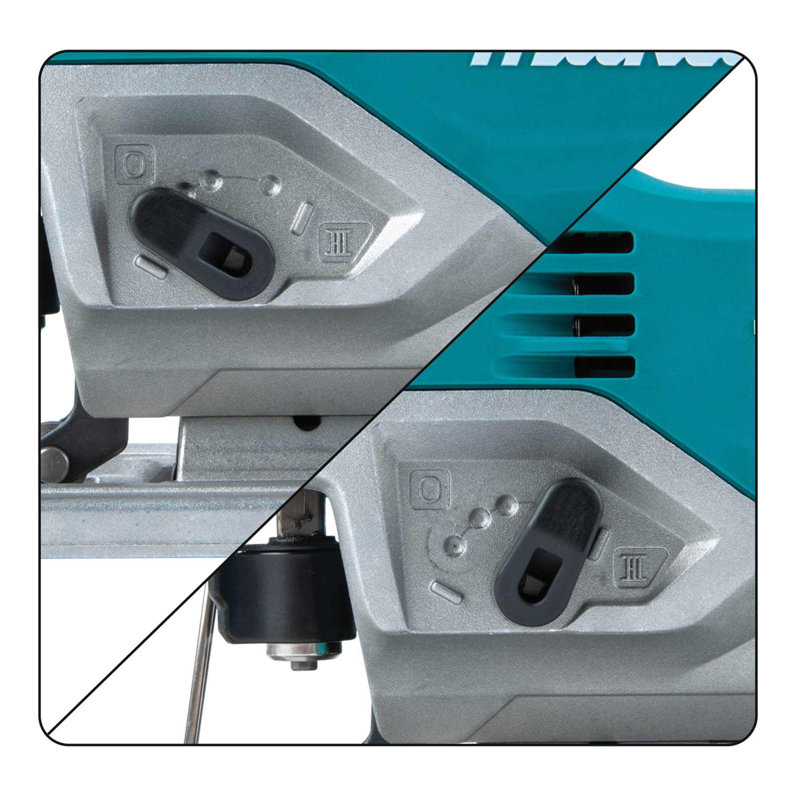 Corded Jig Saw, Makita, Tool-Less T-Shank Blade Change, 3 Orbital Settings, 6.5 A - 5