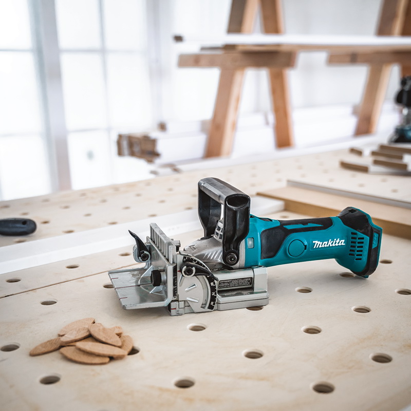 Cordless Plate Biscuit Joiner, Makita, 18V LXT, #0, #10 and #20 Biscuits, Tool Only - 2