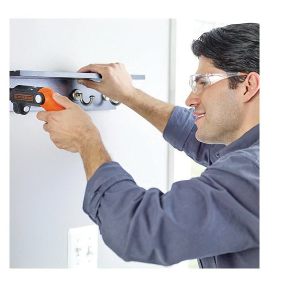 Black+Decker BDCSFL20C Screwdriver, Tool Only, 4 V, 1.3 Ah, 3/8 in Chuck, Keyless Chuck