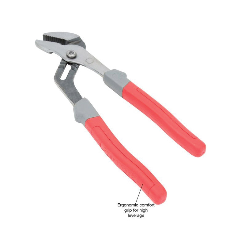 GreatNeck W100C Groove Joint Plier, 10 in OAL, 2-5/8 in Jaw Opening, Comfort-Grip, Ergonomic Handle - 3