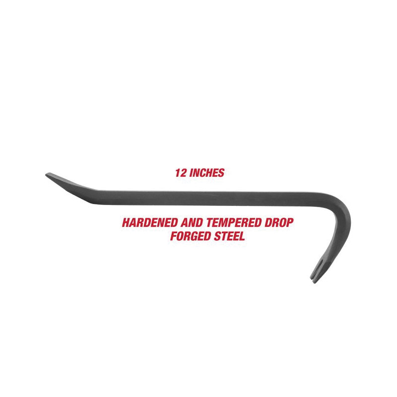 Great Neck Wrecking Bar, Greatneck, Steel, 12 in L - 4