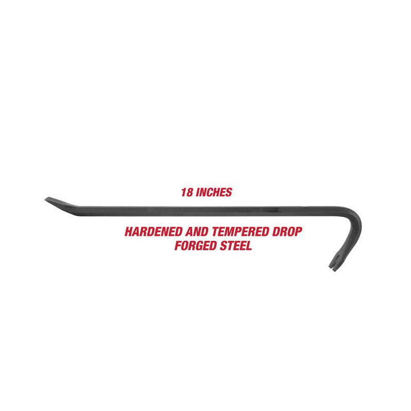 Great Neck Wrecking Bar, Greatneck, Steel, 18 in L - 4