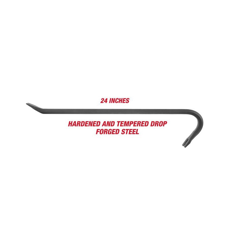 Great Neck Wrecking Bar, Greatneck, Steel, 24 in L - 4