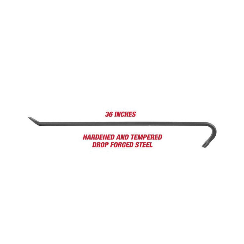 Great Neck Wrecking Bar, Greatneck, Steel, 36 in L - 4