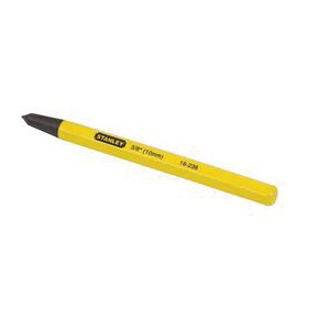 Prick Punch, Stanley, Chrome Vanadium Steel, Shank 3/8 in Dia, 3/8 in Tip, 5-1/2 in L - 2
