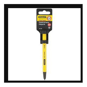 Prick Punch, Stanley, Chrome Vanadium Steel, Shank 3/8 in Dia, 3/8 in Tip, 5-1/2 in L - 4