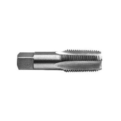 Century Drill & Tool 95202 Pipe Tap, 1/4-18 Thread, NPT Thread, Straight Flute, Carbon Steel