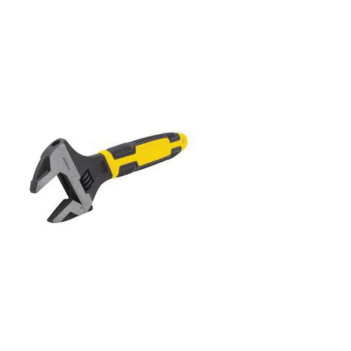 Adjustable Wrench, Stanley, 12 in OAL, 1-9/16 in Jaw, Steel, Chrome, Slip-Resistant Grip Handle - 3