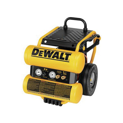 DEWALT D55154 Portable Electric Air Compressor, 22 in L x 18-1/2 in W x 23 in H Dimensions, Tool Only, 4 gal Tank, 120 V