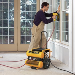DEWALT D55154 Portable Electric Air Compressor, 22 in L x 18-1/2 in W x 23 in H Dimensions, Tool Only, 4 gal Tank, 120 V