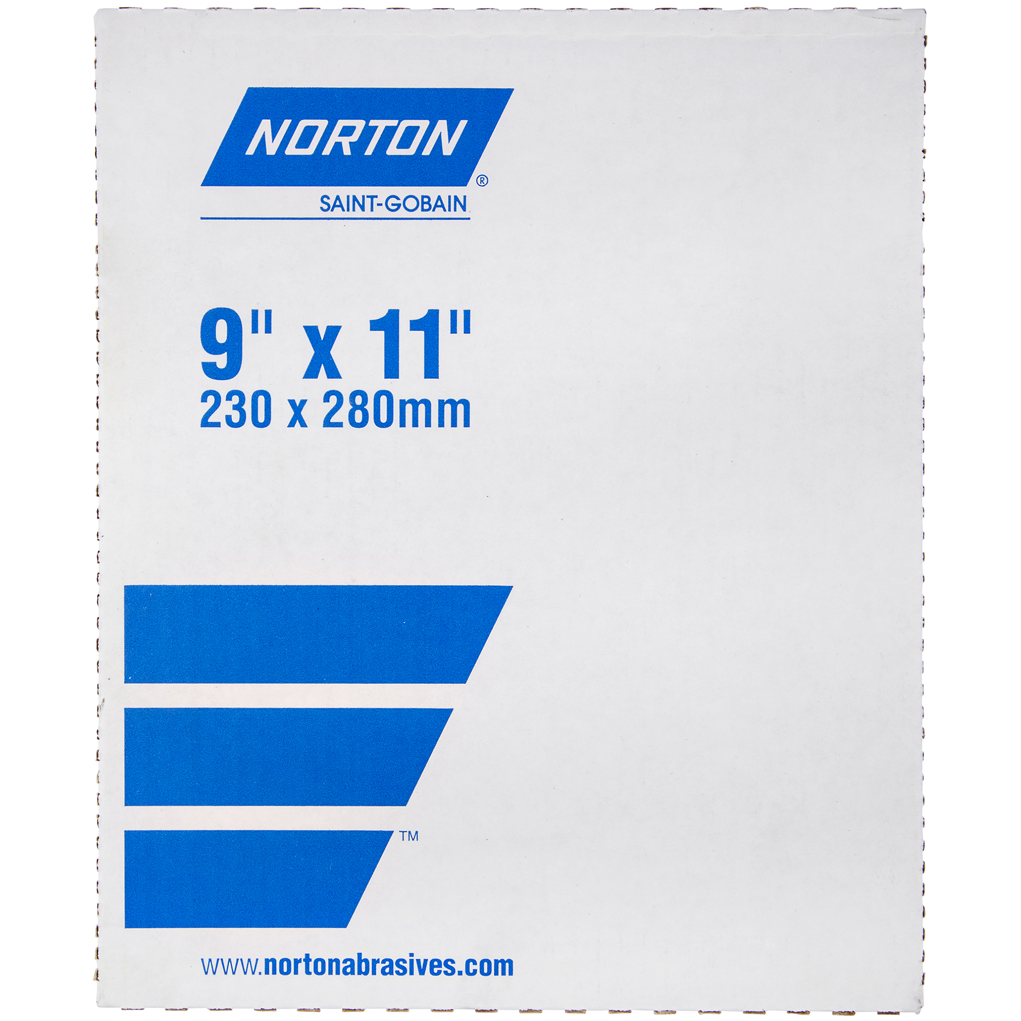 Adalox Sanding Sheet, Norton, 9 in W x 11 in L, 36 Grit, Extra Coarse, Aluminum Oxide Abrasive, Paper Backing - 2