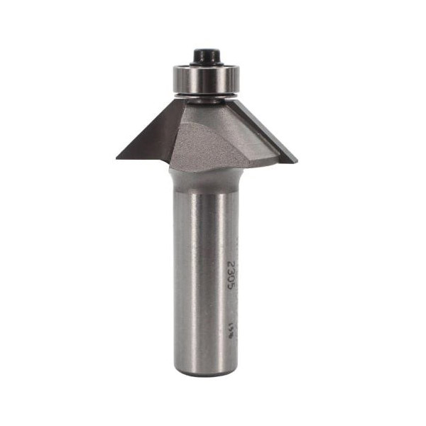Whiteside Router Bit, Wm, 45 Degree Chamfer Bit, 1/2 in Dia Shank, 1PK - 1