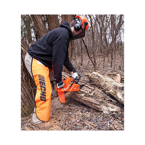 Chainsaw Safety Helmet and Face Shield, Echo, One-Size, Polyethylene, Orange - 3