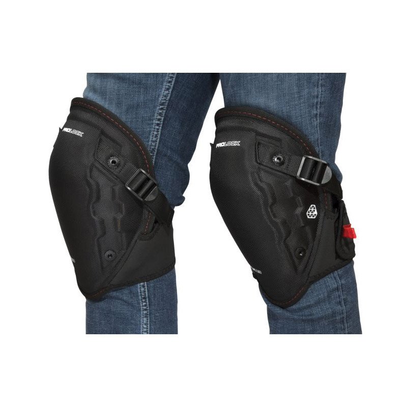 Prolock K3 Knee Pad, Steelman, Polyester Fabric Cap (or Add Hardcap or Non-Mar Cap), EVA Foam Pad, Hook and Loop Single Neoprene Strap - 3