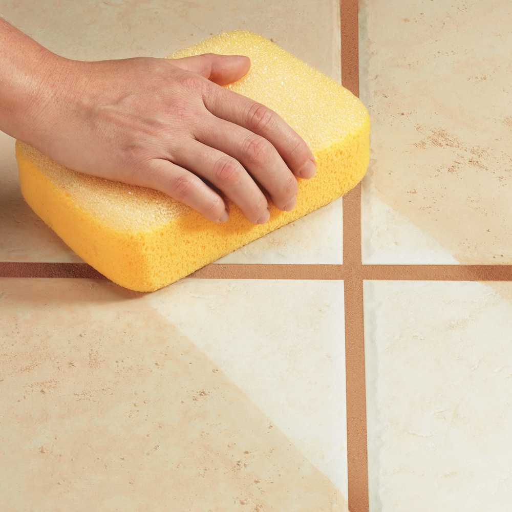 Scrubbing Sponge, Qep, 7-1/2 in L, 5-1/4 in W, 2 in Thick, Polyurethane, Yellow - 2