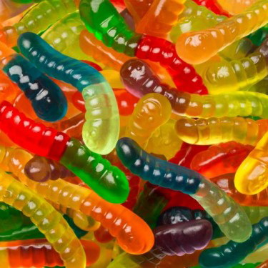 Albanese 53350 Mini Worms Candy, 7.5 oz Bag - 2