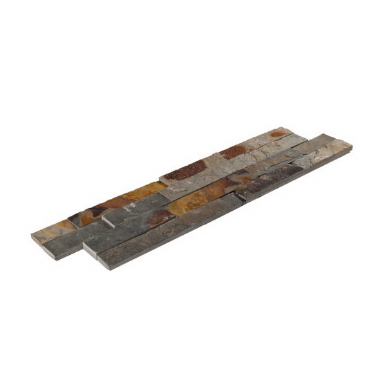 Mosaic Tile Ledger, Bedrosians Tile & Stone, 24 in L Tile, 6 in W Tile, Butterscotch - 2