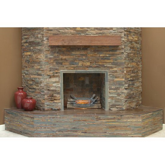 Corner Mosaic Ledger, Bedrosians Tile & Stone, Stone, 24 in L, 6 in W - 3