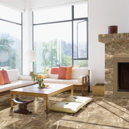 Danya Porcelain Tile, American Olean, 12 in W x 24 in L, Pressed Edge, Basin - 2