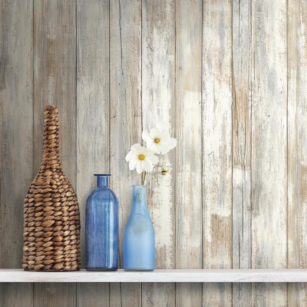 Wall Decal, York Wallcoverings, 16.5 ft L, 20-1/2 in W, Neutral - 3