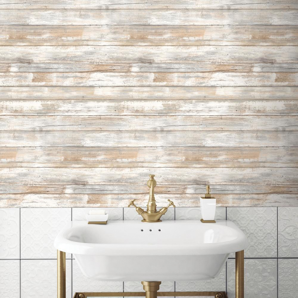 Wall Decal, York Wallcoverings, 16.5 ft L, 20-1/2 in W, Neutral - 4