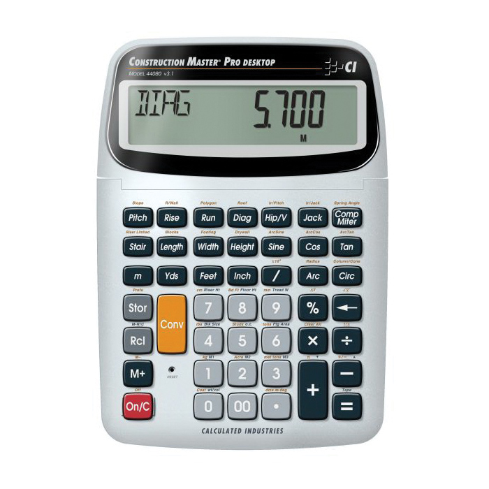 Calculated Industries, Construction Master Pro Desktop Calculator , LCD Display - 2