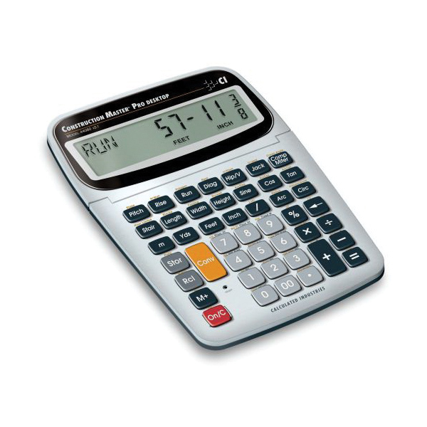 Calculated Industries, Construction Master Pro Desktop Calculator , LCD Display - 3