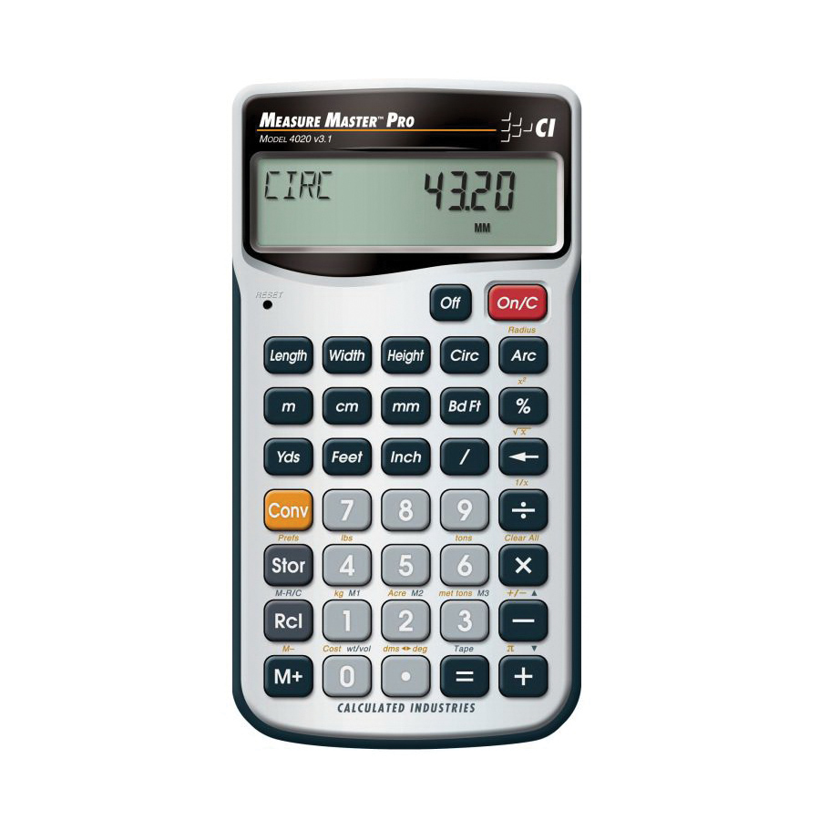Calculated Industries, Measure Master Pro Calculator, LCD Display - 2
