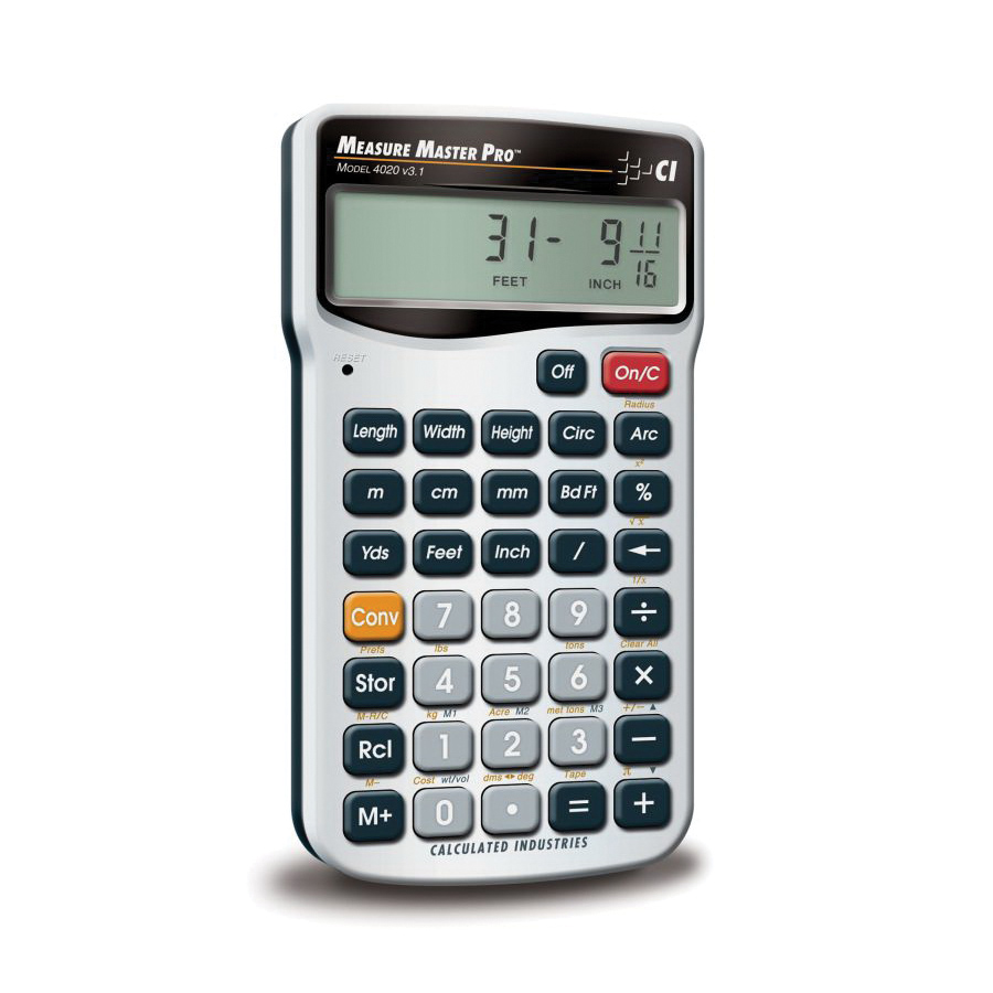 Calculated Industries, Measure Master Pro Calculator, LCD Display - 3