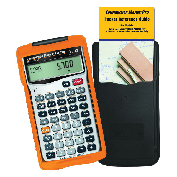 Calculated Industries, Construction Master Pro Trig Calculator, LCD Display - 4
