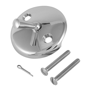 K826-1PC Trip Lever Face Plate, Metal, Polished Chrome