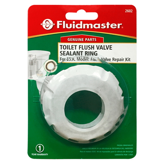 Sealant Ring, Fluidmaster, 2 in ID x 2-3/4 in OD Dia, Rubber, White - 2