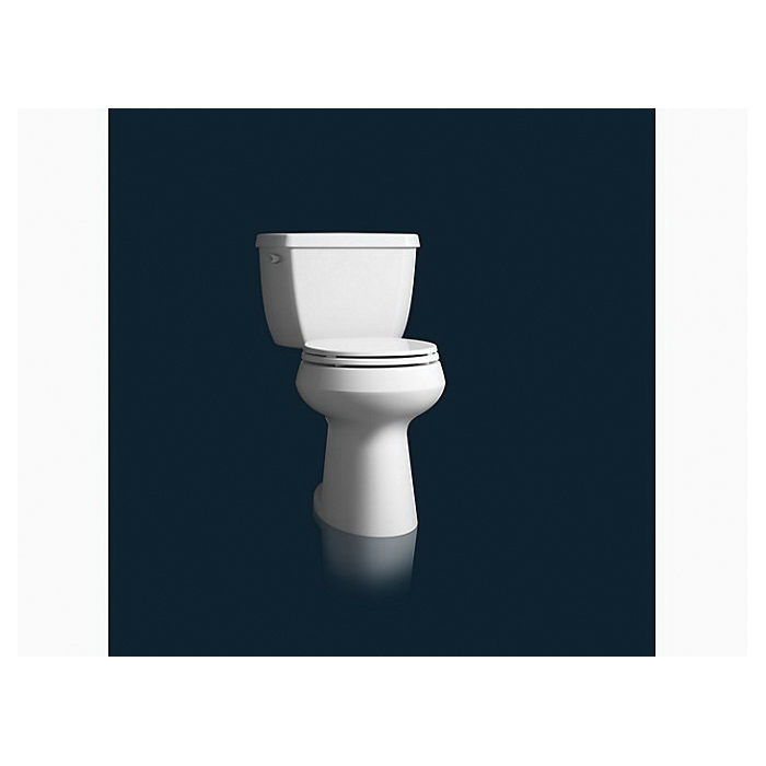 Sterling Brevia Series K-20111-0 Toilet Seat, Round, Plastic, White - 4