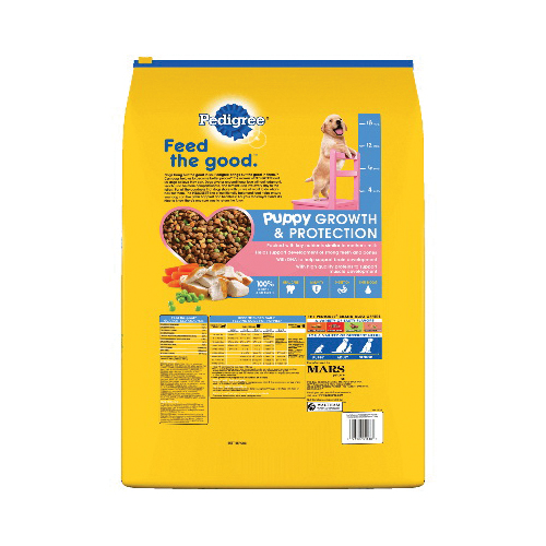 Pedigree 01538 Dog Food, Puppy, Dry, Chicken, Vegetable, 16.3 lb