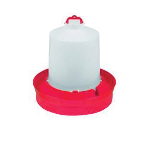 DBW2 Deep Base Poultry Waterer, 2 gal Capacity, Red